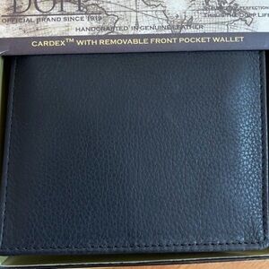 Dopp Black Leather Wallet in Original Box